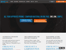 Tablet Screenshot of onepagelink.com